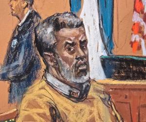 El rapero Sean Combs 'Diddy' esperando su sentencia durante el juicio realizado en un tribunal de Nueva York.