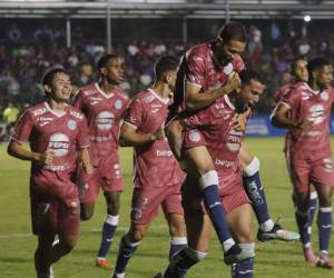 Rodrigo de Olivera marcó su s´petimo gol con el Motagua en este torneo Clausura.