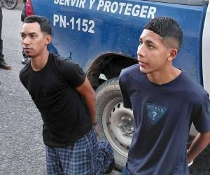 La banda fue detenida al momento que hacía el asalto en un supermercado de La Ceiba.