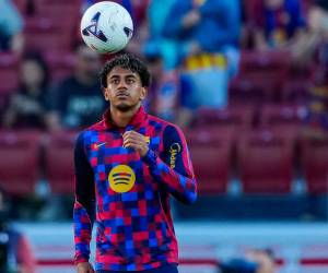 El español Lamine Yamal es uno de los titulares del Barcelona ante Getafe.