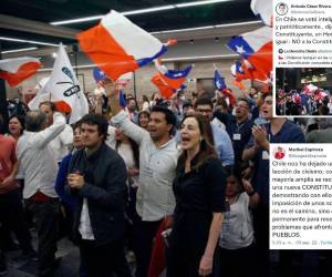 Algunos políticos hondureños se mostraron a favor del rechazo de instaurar la propuesta de una nueva Constitución en Chile.