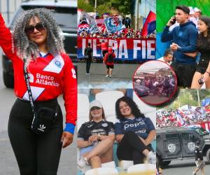 Lindas chicas deslumbran y disturbios de barras. Así se vive la previa del clásico de Honduras entre Olimpia y Motagua.