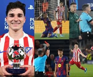 Barcelona cayó ante Atlético de Madrid en el juego de ida de los cuartos de final Champions League. Las mejores postales del partido.