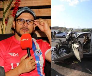 Rubéen Matamoros y su familia fueron víctimas de un aparatoso accidente hace dos años.
