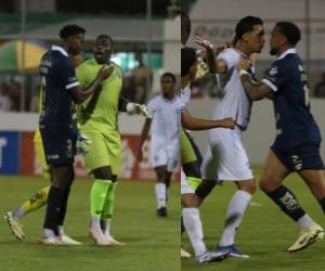 En el partido de Motagua y Génesis PN no hubo muchos goles que contar, pero si se dio jugadas polémicas donde al final hubo un careo entre los protagonistas