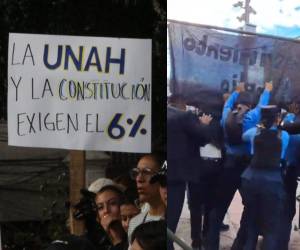 En fotos, EL HERALDO le muestra los disturbios en los bajos del Congreso Nacional tras la protesta de los estudiantes de la máxima casa de estudios,