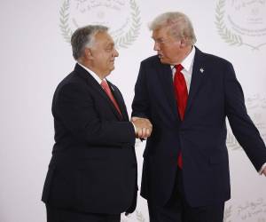 Trump pidió este jueves el voto para el primer ministro húngaro, Viktor Orbán.