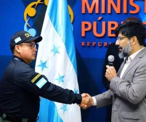 El fiscal Johel Zelaya juramentó al abogado Jaime Leonel Quintanilla, como titular de la Dirección de Lucha Contra el Narcotráfico (DLCN), ayer 10 de febrero.