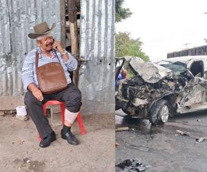 En la salida al sur de la capital, específicamente en la colonia Loarque, un adulto mayor resultó involucrado en un accidente de tránsito luego de impactar su vehículo contra un camión que se encontraba estacionado en la vía.