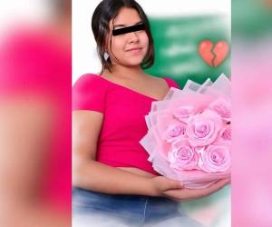 Rostro de Allison Adriana Sánchez, de 16 años, asesinada de un disparo en la cabeza por su hermano.