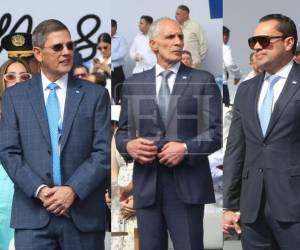 Los representantes del Ejecutivo, Legislativo y Judicial asistieron a los actos conmemorativos por el 205 aniversario de la independencia de Honduras. Así lucieron durante el evento.