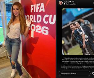 La cantante colombiana Shakira dedica emotivo mensaje a Messi en su cuenta de Instagram: Lo que Leo Messi está haciendo es más que extraordinario!”.