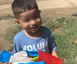 Foto en vida del pequeño Lucas Yubini Santos Díaz.