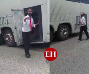 Imágenes del conductor en presunto estado de ebriedad.