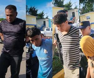 Los cuatro detenidos fueron trasladados desde Choluteca, a la capital para presentarlos ante un Juzgado de Criminalidad Organizada, Medio Ambiente y Corrupción.