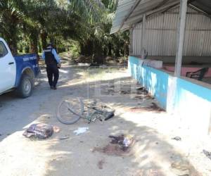La masacre ocurrió en una finca de palma africana, en la aldea Rigores, jurisdicción del municipio de Trujillo, en el departamento de Colón.