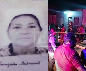 Imagen en vida de Concepción del Carmen Salinas Alemán y al lado la escena del crimen.