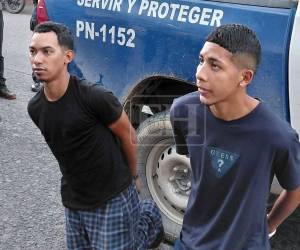 La banda fue detenida al momento que hacía el asalto en un supermercado de La Ceiba.