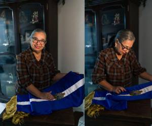 María de los Ángeles Moncada mantiene viva una tradición familiar que ha vestido a la figura presidencial de Honduras durante más de tres décadas. Aquí las imágenes de esta icónica pieza.