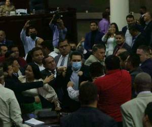 Tras la acción del diputado se desencadenó un zafarrancho.