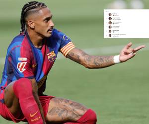 El brasileño Raphinha ha tenido un gran arranque de temporada con el Barcelona.