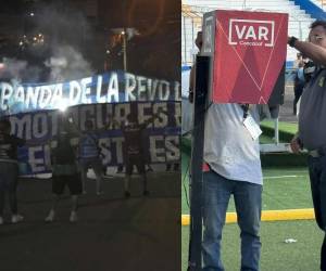 Enorme llegada de la barra organizada del Motagua al estadio Nacional, jugador de Motagua sorprende al aparecer lesionado y la pantalla en el escenario deportivo