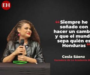 Cesia Sáenz, conocida como la “leona de Honduras” tras su victoria en el programa de canto La Academia, regresó a su tierra natal para ofrecer una conferencia y agradecer a sus fans. Estas fueron sus frases destacadas.