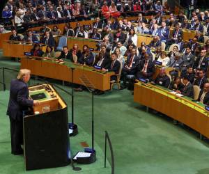 Donald Trump disertó este martes ante la Asamblea General de la ONU.