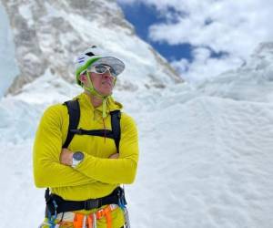Ronald Quinte quedó exhausto y perdió peso en la conquista del Everest.