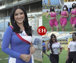 Bellas hondureñas se robaron las miradas en el Estadio Francisco Morazán de San Pedro Sula en la previa del duelo Real España-Marathón que esta noche define al primer finalista del Clausura 2022.
