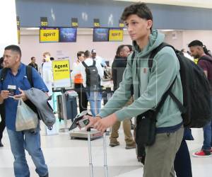 Mathías Vázquez viajó a los Estados Unidos a su primera experiencia en el extranjero.