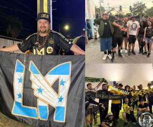 Los hinchas de Los Ángeles FC han llegado en buen número a San Pedro Sula, en donde han sido bien recibidos por la afición del Real España.