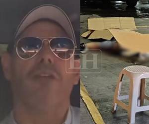 La Policía Nacional acordonó el estacionamiento del centro comercial donde un empresario fue asesinado a balazos cuando presuntamente se disponía a abordar su vehículo en San Pedro Sula.