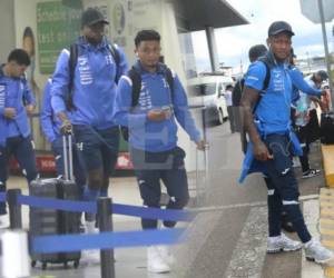 Los seleccionados de Honduras arribaron al aeropuerto Toncontín de Tegucigalpa luego de haber sido superados por Nicaragua en la penúltima jornada de la eliminatoria