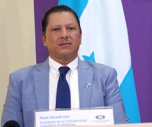 Gerardo Irías, presidente de la Confraternidad Evangélica de Honduras.