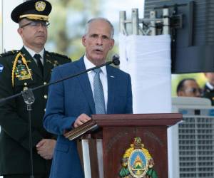 El presidente de la República Nasry Juan Asfura Zablah, participó este día en la ceremonia de ascensos de la Policía Nacional en la Academia Nacional de Policía (Anapo) en la ciudad de La Paz.