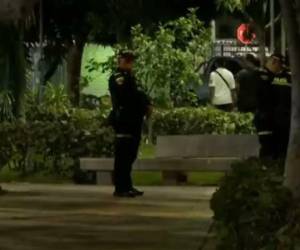 Una cuarta persona, de 63 años, que caminaba por el parque, resultó herida en el ataque, según la Policía.