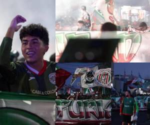Te mostramos las postales que dejó la llegada de la barra de Marathón al Morazán para la final ante Motagua.