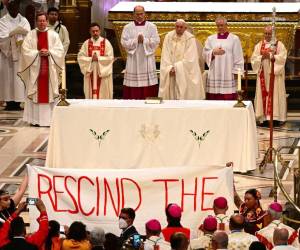 Papa celebra misa de reconciliación en santuario católico más antiguo de Norteamérica