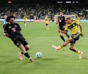 El hondureño Andy Najar fue titular y jugó todo el partido con el Nashville.