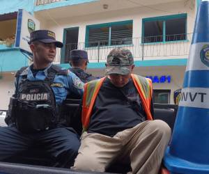 Plinio Canales, de 62 años de edad, fue capturado por agentes del Escuadrón Motorizado, de la Policía Nacional.