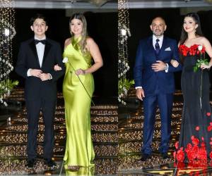 Al pie de la escalinata, padres y madres aguardaban a sus hijos con una mezcla de orgullo y emoción. Así se vivió el desfile de padres e hijos en la Prom Night de Dowal School.