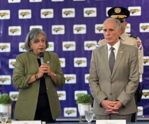 La presidenta del Cohep, Anabel Gallardo, y el titular del Ejecutivo, Nasry Asfura, se reunieron este miércoles.