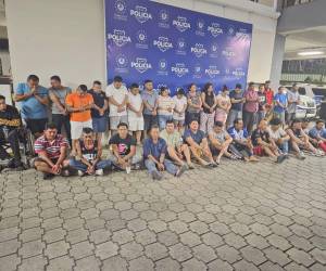 Entre los detenidos hay 8 nicaragüenses, 17 hondureños, 11 salvadoreños, un guatemalteco, y que 5 personas más están prófugas.