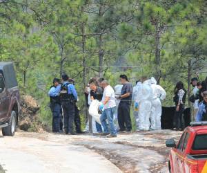 Los cuerpos fueron levantados la mañana del martes, por personal de Medicina Forense, con el acompañamiento de la Policía Nacional (PN).