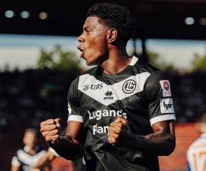 Dereck Moncada ya llegó a su quinto gol con la camisa del Lugano de Suiza.
