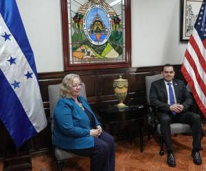 El presidente del Congreso Nacional, Tomás Zambrano, se reunión con la Encargada de Negocios de la Embajada de Estados Unidos, Colleen Anne Hoey.
