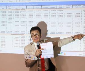 Nasralla presentó detalladamente en qué invirtió los 12 millones de lempiras que le asignaron.