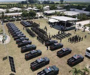 La Policía Militar del Orden Público recibió una nueva flota de vehículos para fortalecer las operaciones de seguridad en la zona norte del país. Aquí las imágenes del equipo dotado.