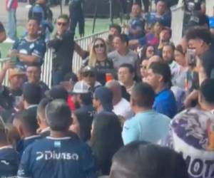 Así fue el altercado en la final del fputbol hondureño.